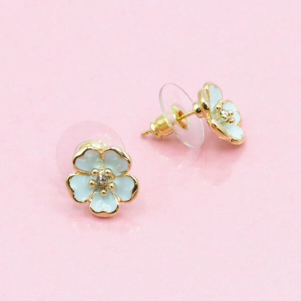 DeeDee Flor Cristal Pendientes Pendientes 4