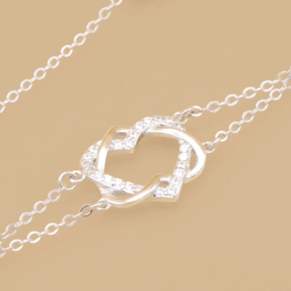 Harriet Pulsera Corazón De Plata De Ley Pulseras 3