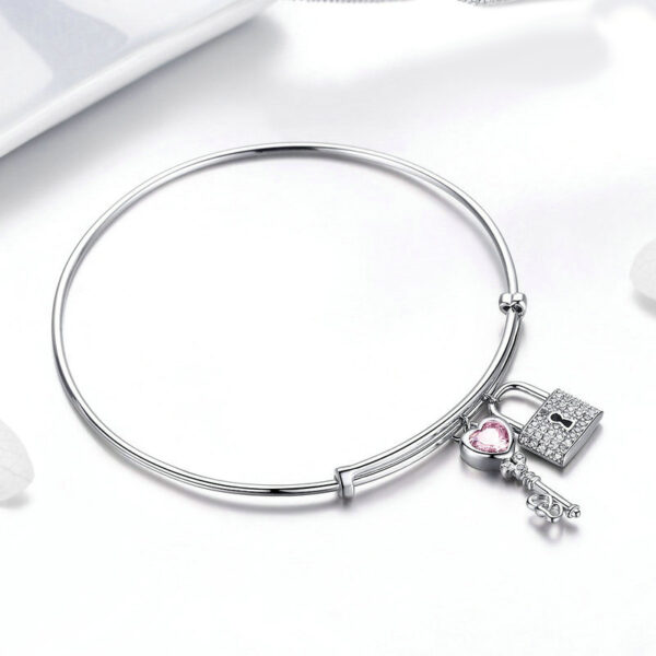 CassiaPink Pulsera De Plata De Ley Pulseras 4