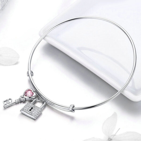 CassiaPink Pulsera De Plata De Ley Pulseras 5