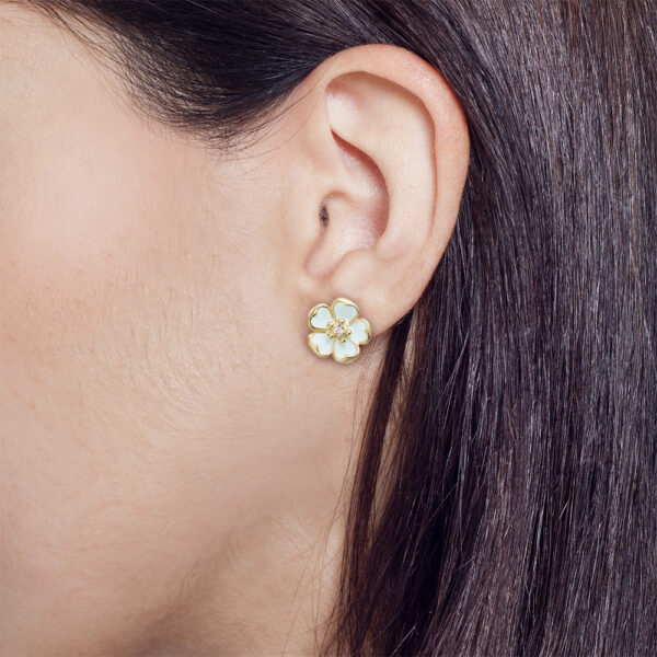 DeeDee Flor Cristal Pendientes Pendientes 2