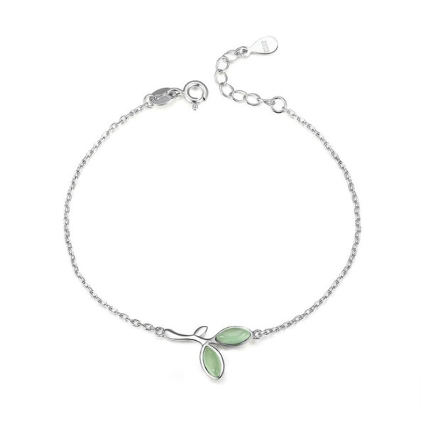 Gardena Pulsera De Flor De Plata De Ley Pulseras