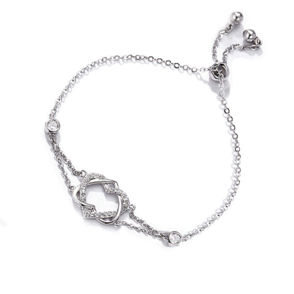 Harriet Pulsera Corazón De Plata De Ley Pulseras