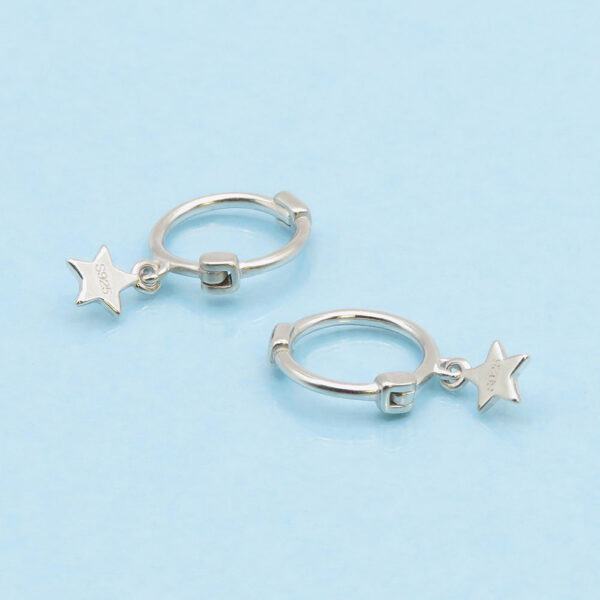 MiniStar Pendientes De Estrella De Plata De Ley De Pendientes 3