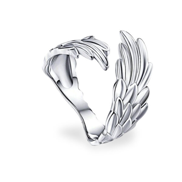 Vixi Alas Anillo De Plata Abierto Anillo Mujer Anillos