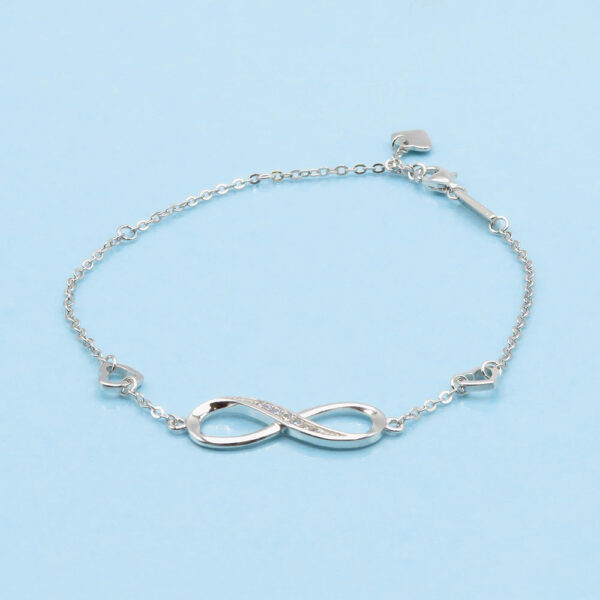 Eterna Pulsera Eternidad de Plata de Ley Pulseras 2