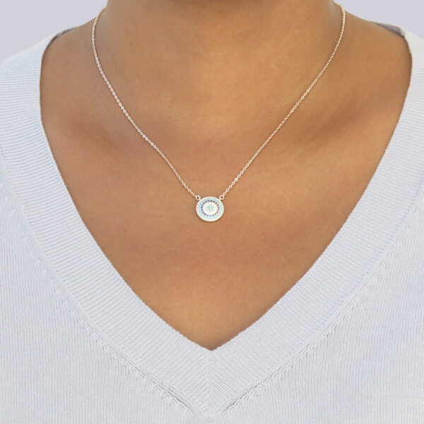 Sabia Collar De Plata De Ley Amuleto Lucky Eye Collares 2