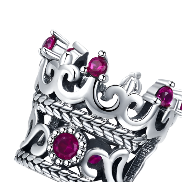 Crown Plata De Ley Corona Charm Colgante Para Pulsera Charms 2