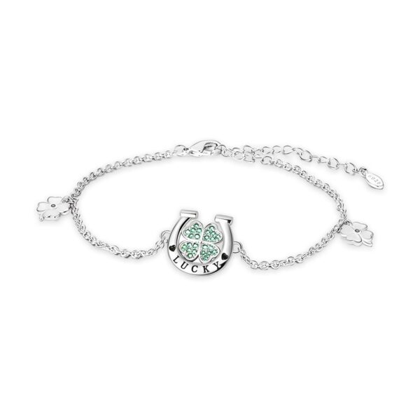 Esme Herradura Suerte Plata De Ley Cadena Pulsera Brazalete Para Mujer Pulseras