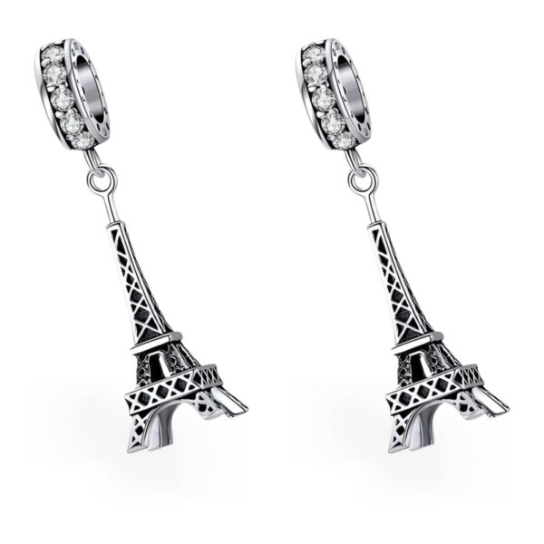 Abalorio Plata De Ley Colgante Torre Eiffel Charm Colgante Para Pulsera Charm Colgante Para Pulsera Charms 2