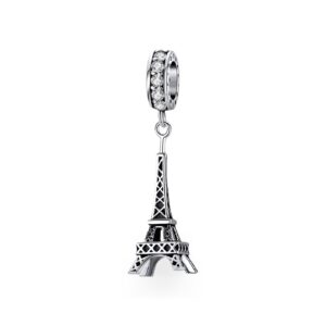 Abalorio Plata De Ley Colgante Torre Eiffel Charm Colgante Para Pulsera Charm Colgante Para Pulsera Charms