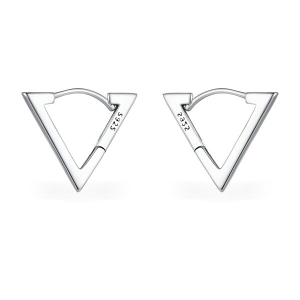 Trina Pendientes Triangulares De Plata De Ley Geométrico Clips Para Las Orejas Para Mujeres Pendientes