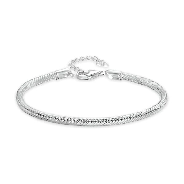 Solenne Brazalete De Plata De Ley Con Cierre De Langosta Joyería Cadena Fina Para Mujer Pulseras